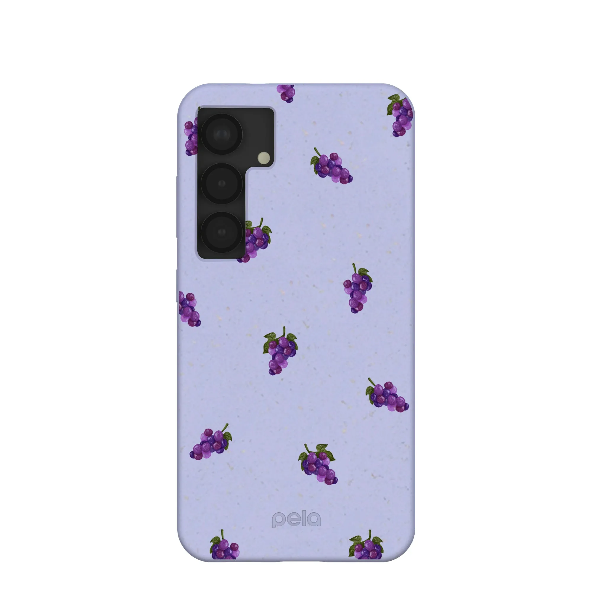 Protective Frame Design Lavender Grape Juice Samsung Galaxy S25 Case
