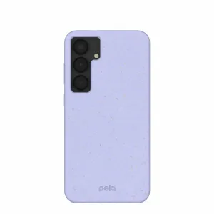 Shock Absorbing Smooth Pattern Finish Lavender Samsung S25 (Plus) Phone Case