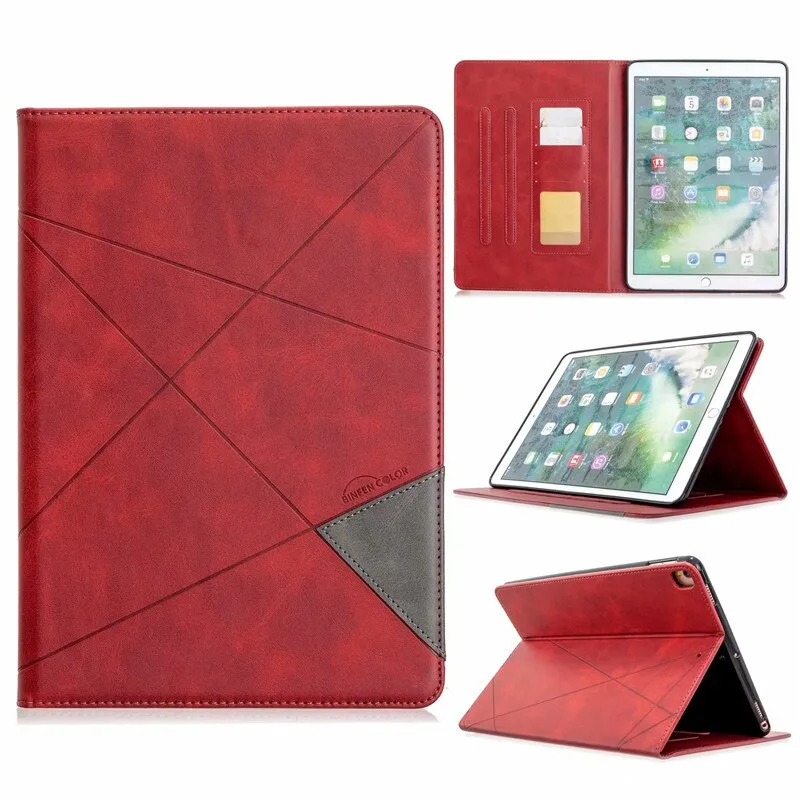 Leather Case with Inside Pocket for iPad kids safe pad case