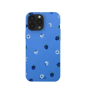 Sport Inspired Soft coating Electric Blue Black and Blue iPhone 13 Pro Max Case