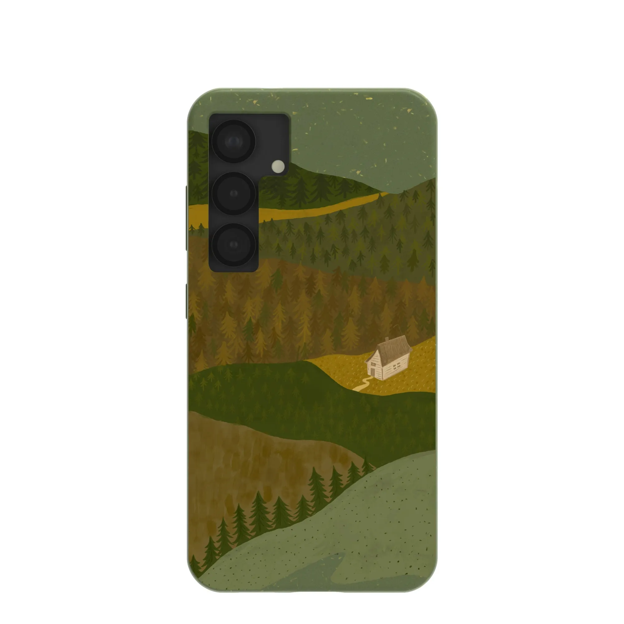 Forest Floor Mountain Nest Samsung Galaxy S25 Case Classic Finish Protective Surface