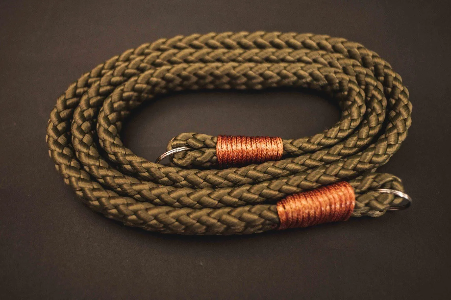 Flat Olive Acrylic Camera Strap Snap Band