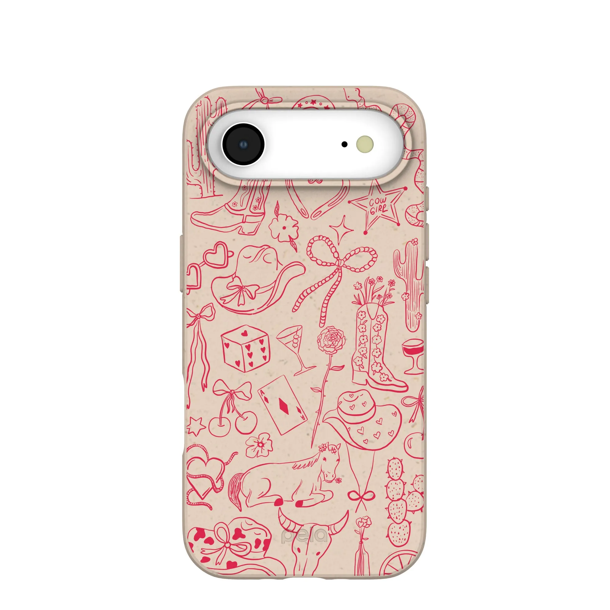 Durable Pattern Matte Design Texture Seashell Cowgirl Chic iPhone Air Case