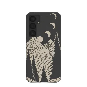 Black Moonlight Peaks Samsung Galaxy S25 (Plus) Case Premium Craft Soft Texture