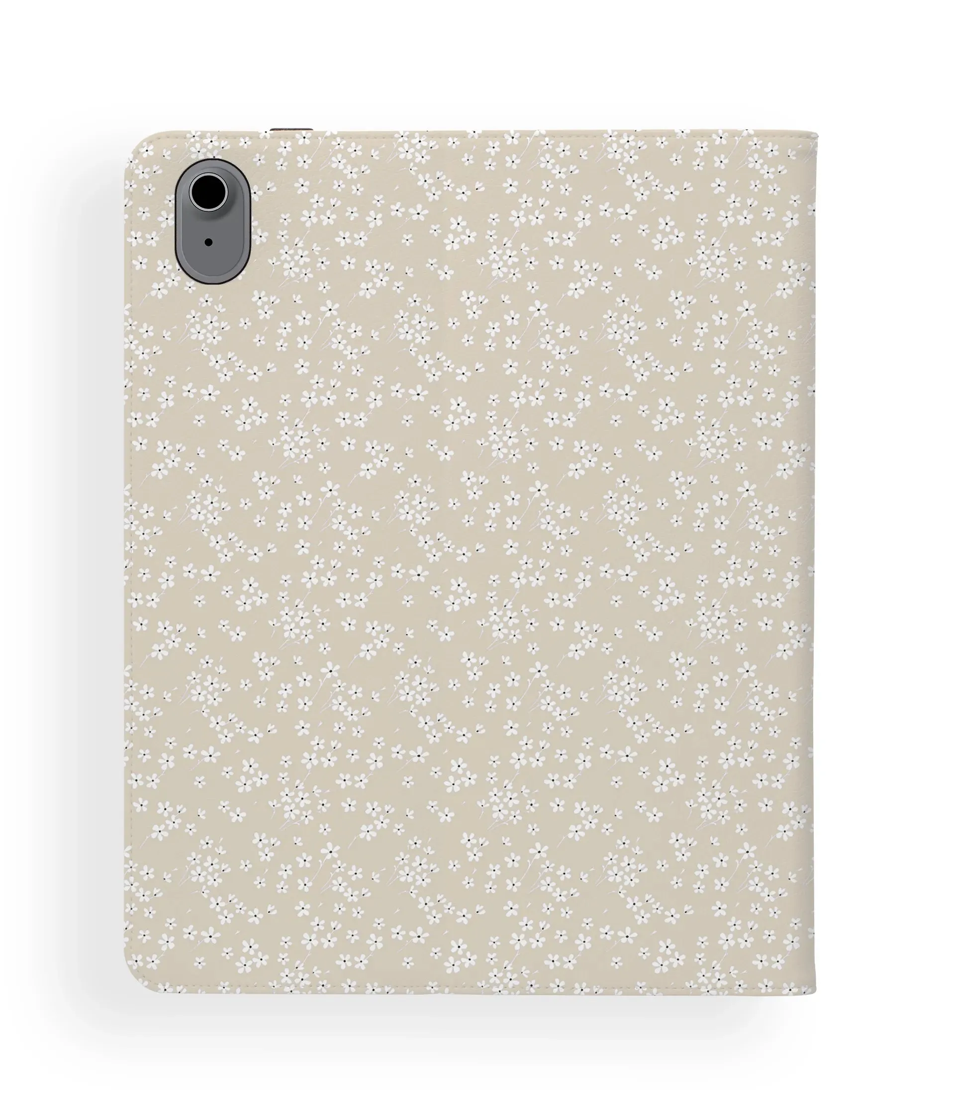 Posy beige iPad Folio stylus pen holder case