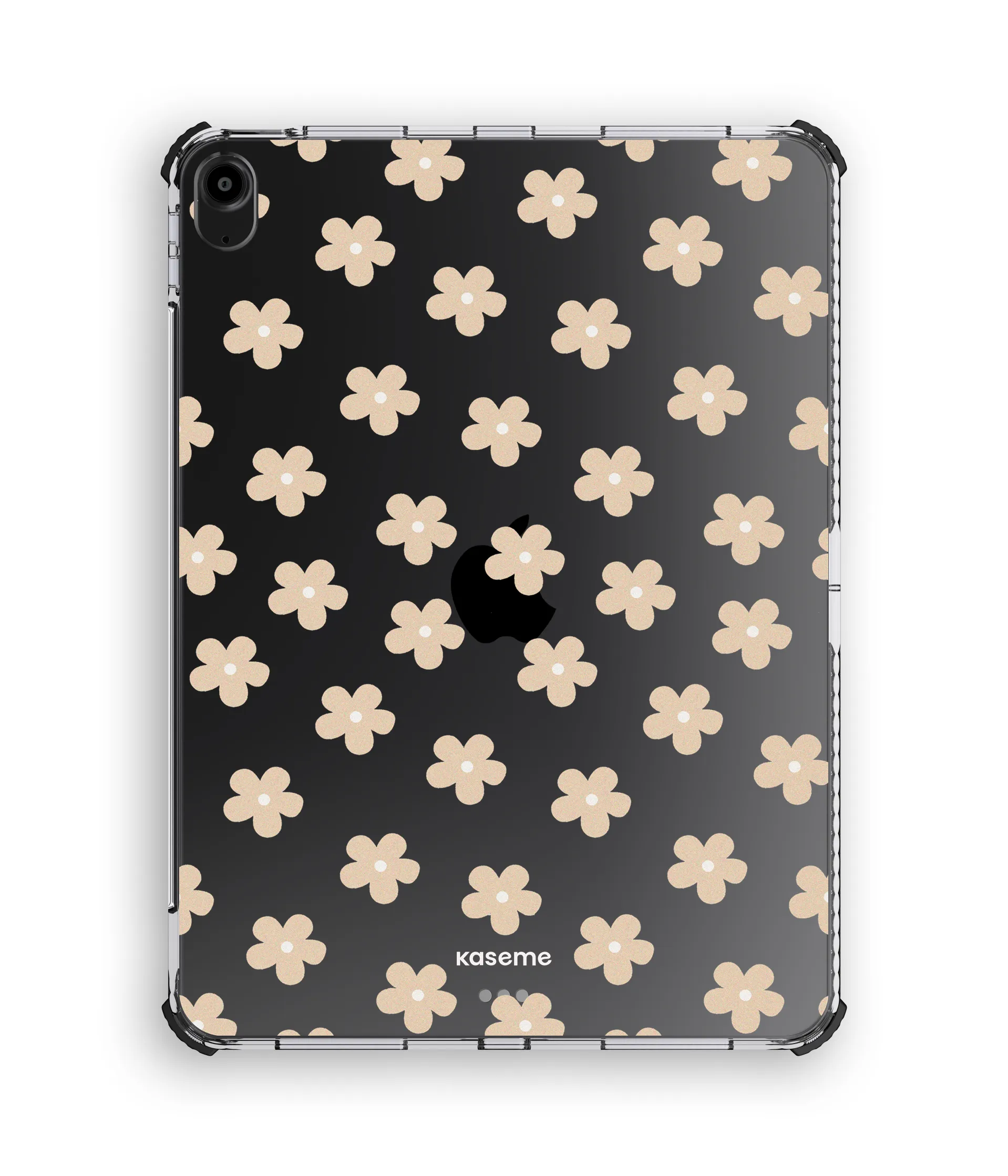 Durable protection Compact Fit Woodstock beige iPad Clear Case