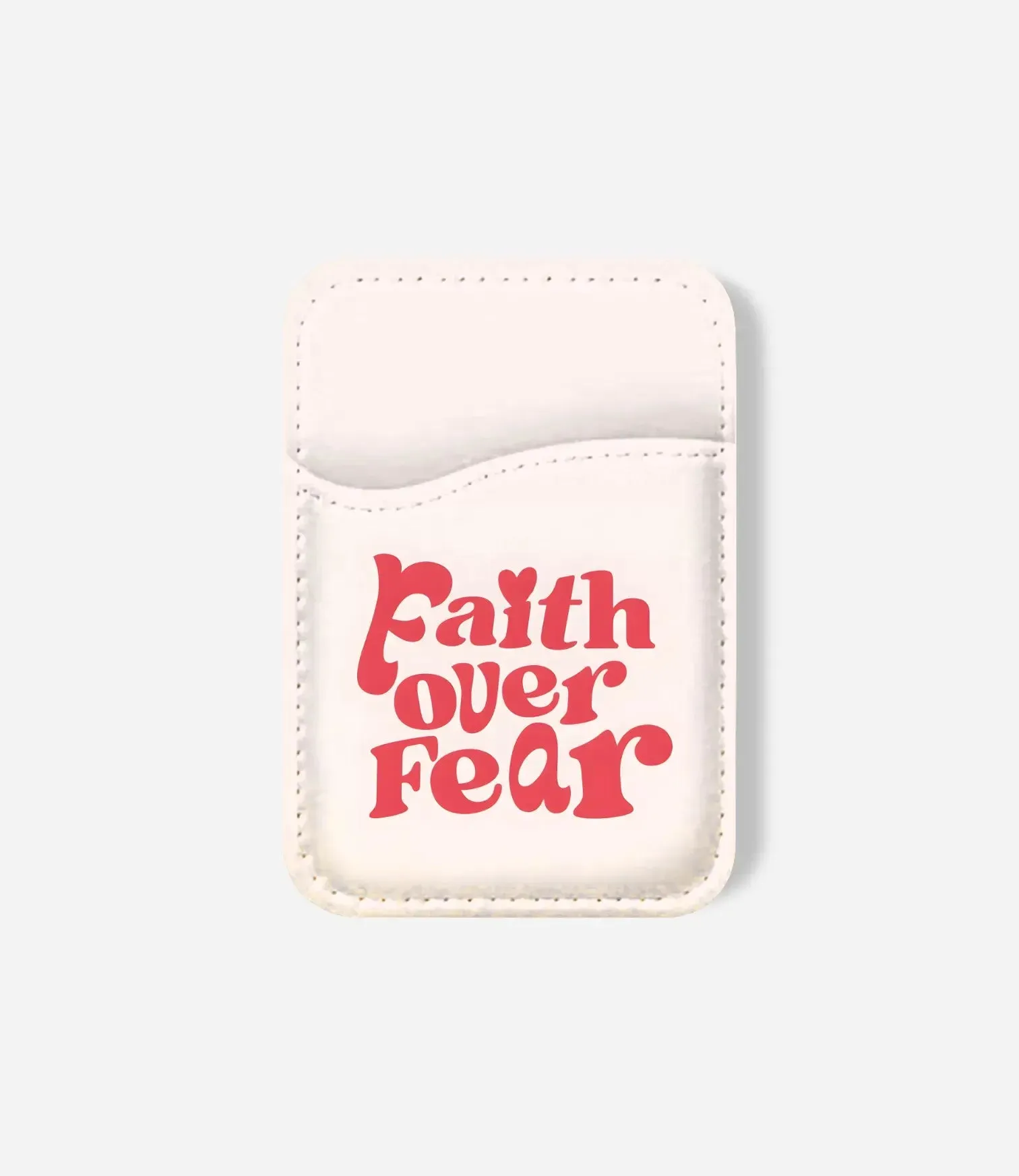 Magnetic Comfort Organizer Faith Over Fear Phone Wallet
