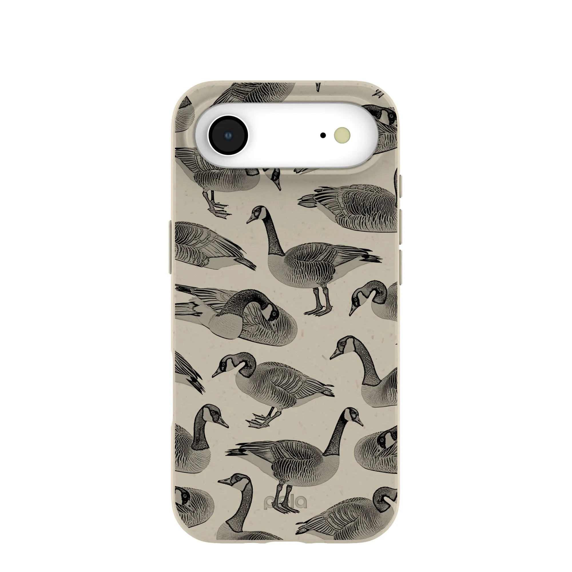 Vivid Design Texture Hybrid Grip Finish London Fog Canadian Geese iPhone Air Case