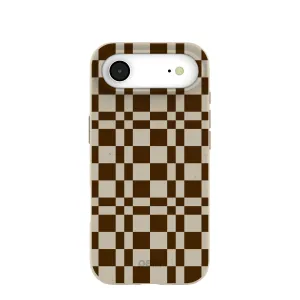 Glossy Texture London Fog Chestnut Checkers iPhone Air Case