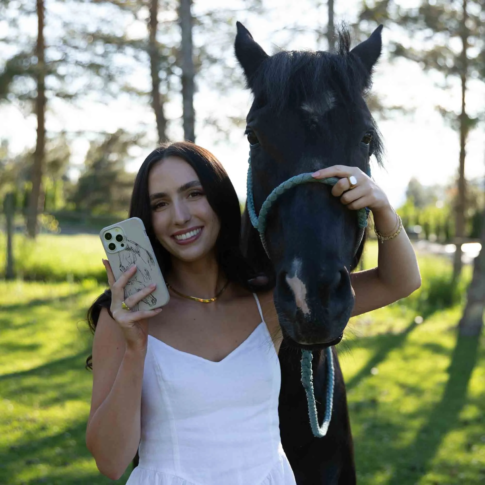 Protective Detailing Edge London Fog Equine iPhone Air Case