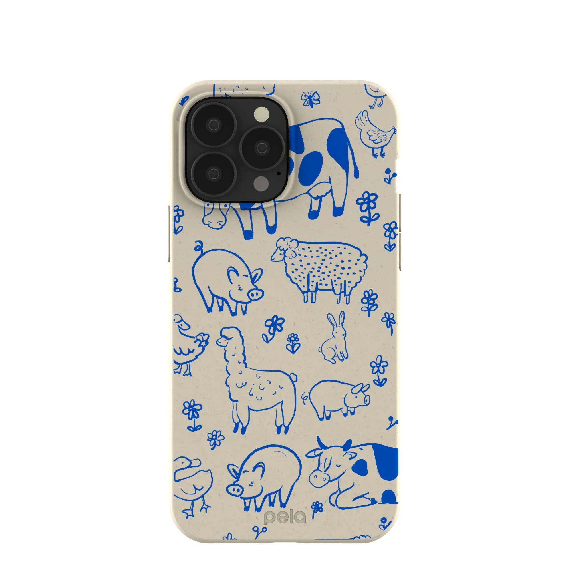 London Fog Happy Farmyard iPhone 13 Pro Max Case Luxury Appeal
