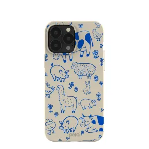 London Fog Happy Farmyard iPhone 13 Pro Max Case Luxury Appeal
