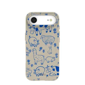 Matte Touch Rugged Pattern Design London Fog Happy Farmyard iPhone Air Case