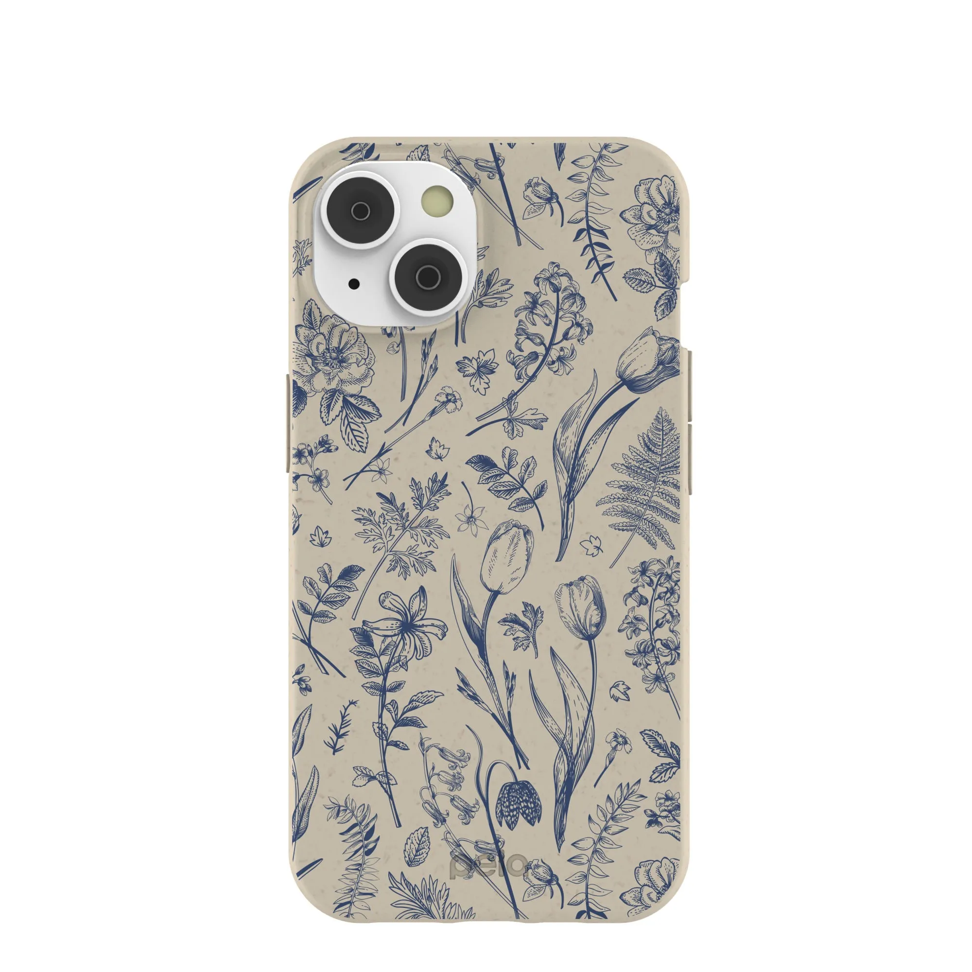 Elegant Style Portable Accessory London Fog Indigo Bouquet iPhone 14/16e Case