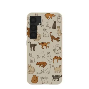 London Fog Kitty Cats Samsung Galaxy S25 Case Portable Layer Elegant Finish Design