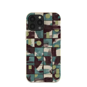 London Fog Mosaic Puzzle iPhone 13 Pro Max Case Matte Shield Layer Shock Frame