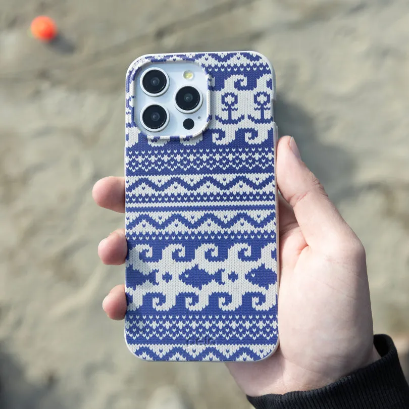 London Fog Ocean Knit iPhone Air Case Soft Silicone Luxury Layer Texture
