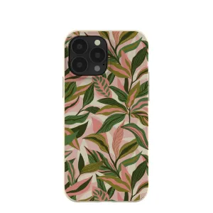 London Fog Pink Botanics iPhone 13 Pro Max Case High gloss