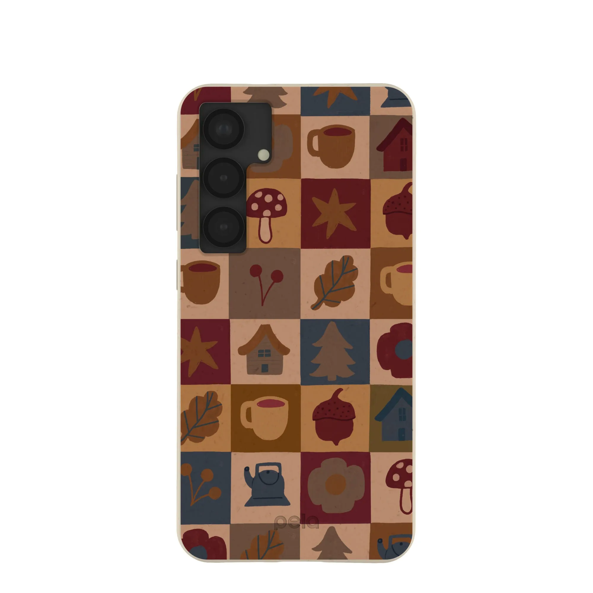 London Fog Rustic Grid Samsung Galaxy S25 (Plus) Case Smart Accessory Modern Accent