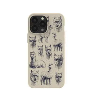 London Fog Spitting Llama iPhone 13 Pro Max Case Non Slip Surface Premium Edge Design