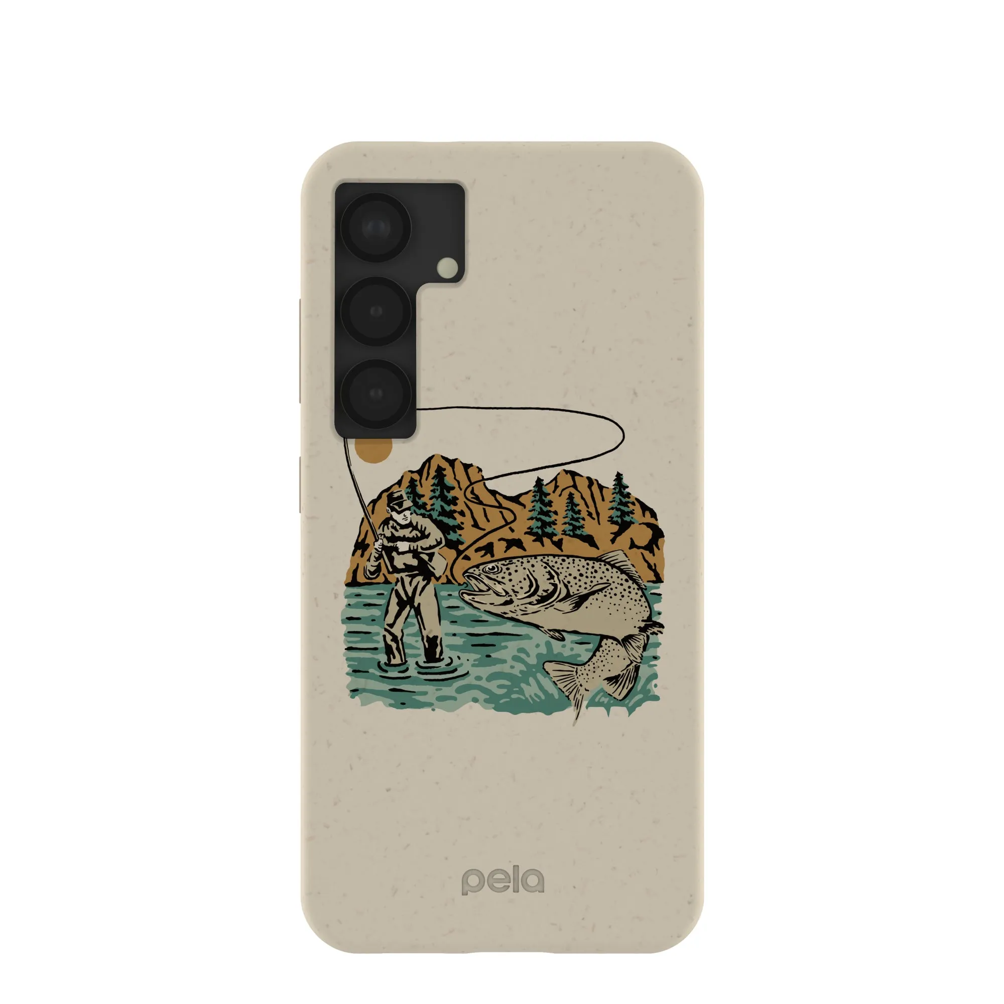 London Fog The Fisherman Samsung Galaxy S25 Case Rugged Outline Protective Frame Design