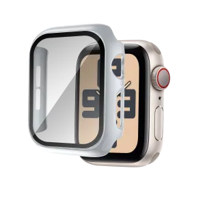 Corner Cover Protective Kit Bandz Apple Watch 10 - 46mm PC Case with Glass (Silver)