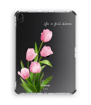 anti drop pad cover Carry Solution Tulip Kisses iPad Clear Case