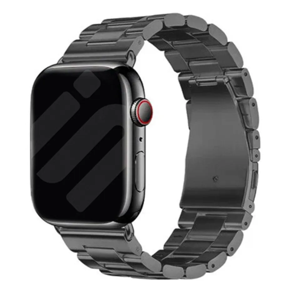 Apple Watch Steel Strap (Dark Grey) Luxury Outdoor Fit