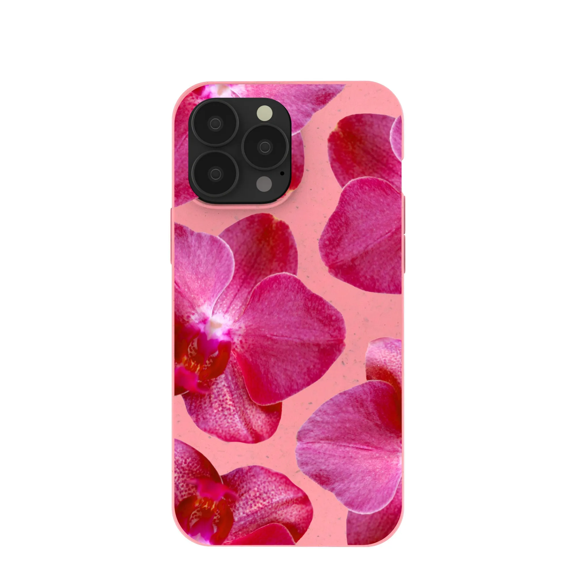 Casual Wear Handcrafted Design Bubblegum Pink Pink Orchids iPhone 13 Pro Max Case