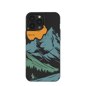 Hard Shell Black Vintage Peaks iPhone 13 Pro Max Case