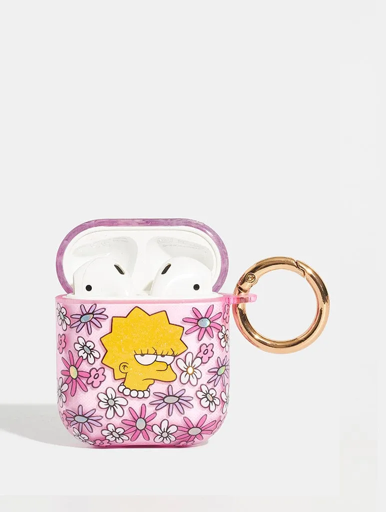 Minimal Travel Holder lightweight neon gradient leather airpods protector The Simpsons x Skinnydip Lisa Floral AirPods Case