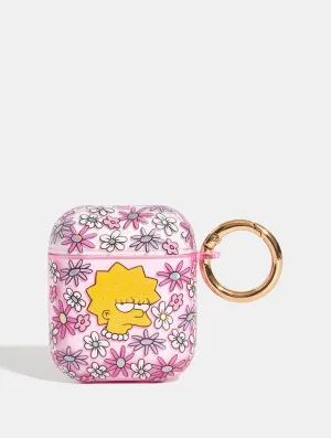 Creative Smooth Shell The Simpsons x Skinnydip Lisa Floral AirPods Case