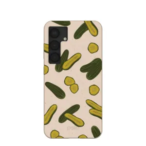 Elegant Comfort Rugged Edge Texture Seashell In a Pickle Samsung Galaxy S25 Case
