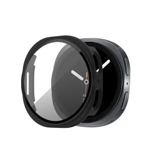 Bandz Samsung Galaxy Watch 8 - 44mm PC Cover with Glass (Black) Student Armor