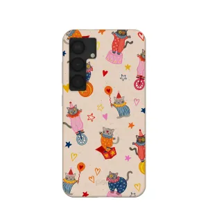 Seashell Cat Clowns Samsung Galaxy S25 Case Comfort touch