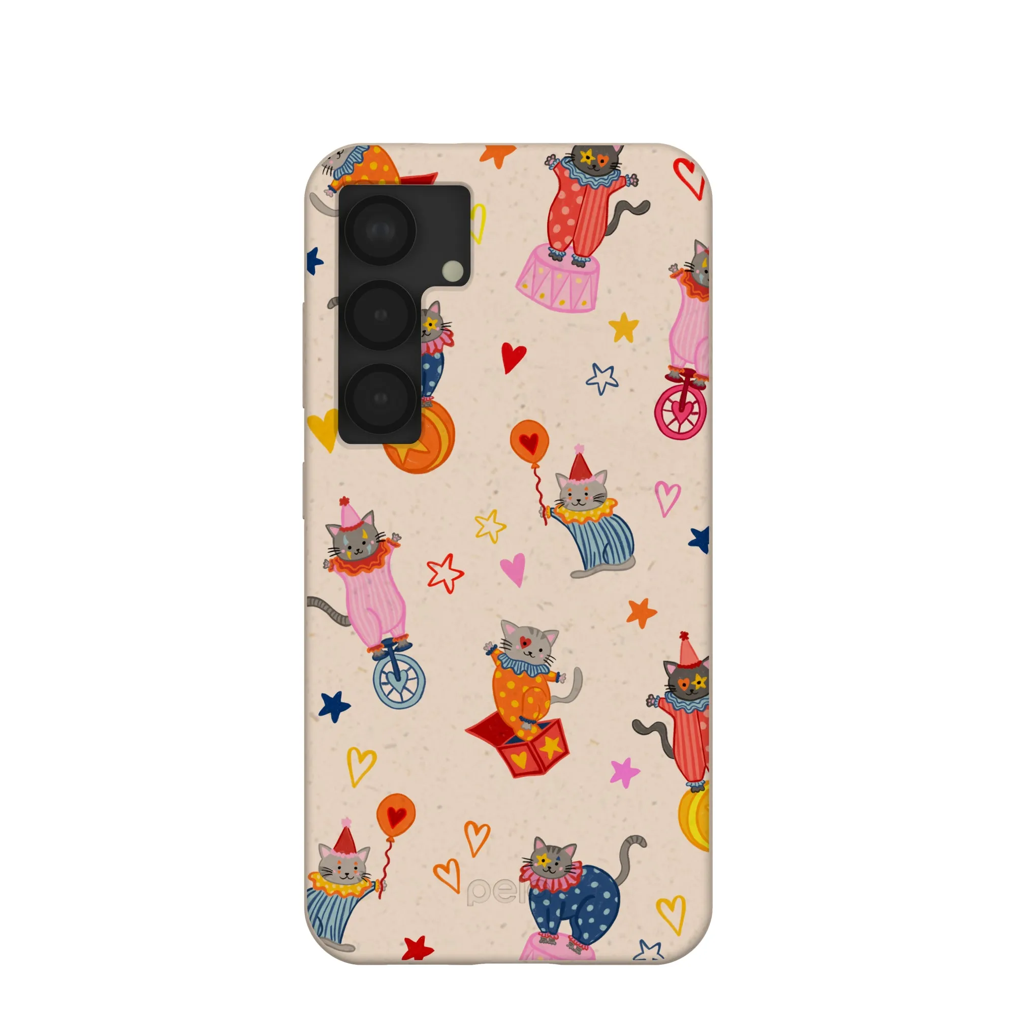 Seashell Cat Clowns Samsung Galaxy S25 Case Comfort touch