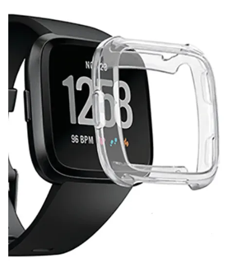 Gym Armor Luxury Cover Fitbit Versa TPU Case (Transparent)