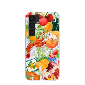 Powder Blue Mediterranean Summers Samsung Galaxy S25 (Plus) Case Textured Surface Hand Friendly