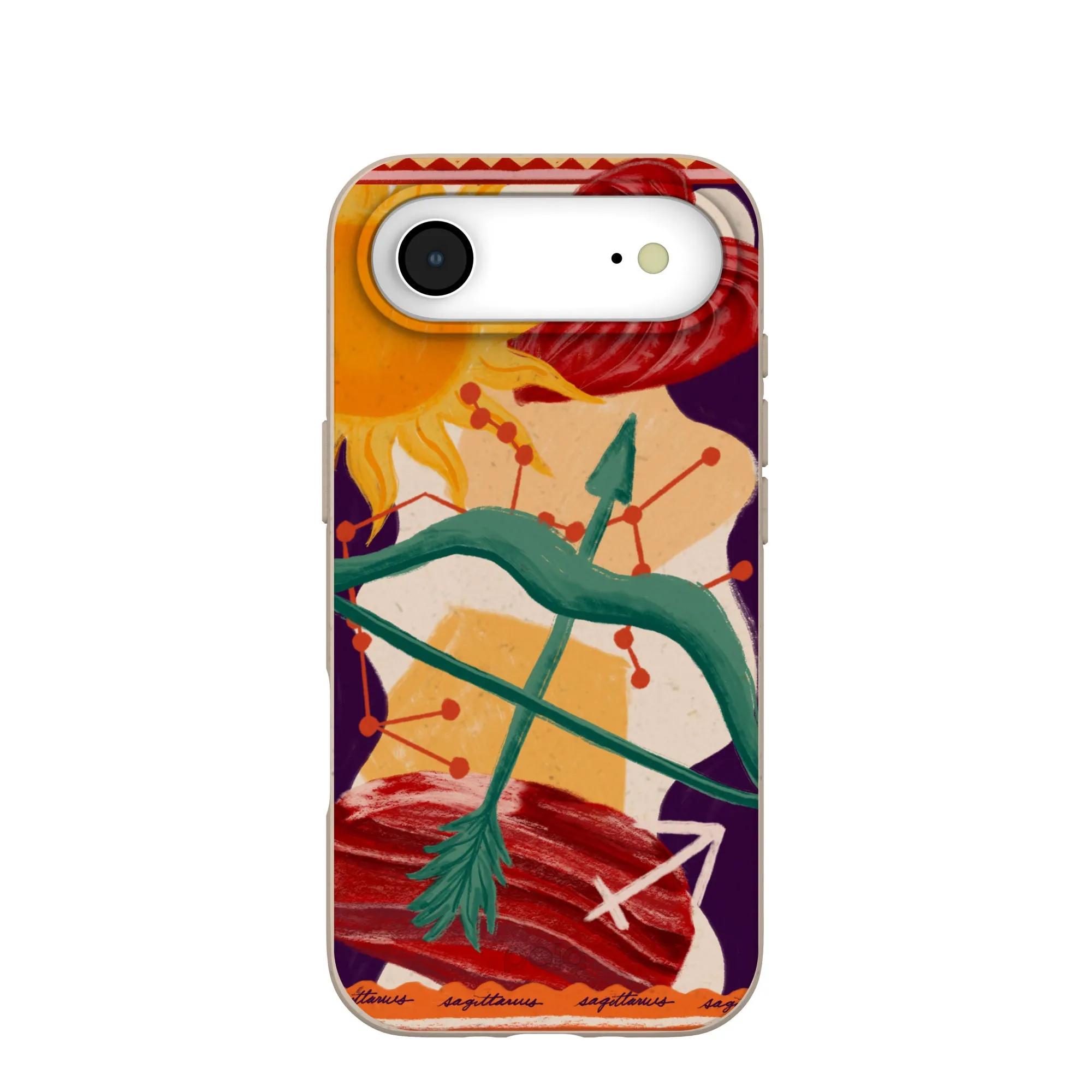 Marble Texture Seashell Sagittarius Archer iPhone Air Case