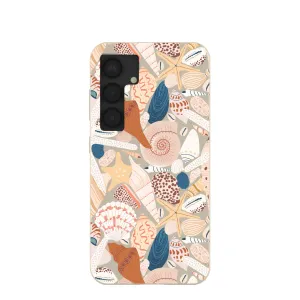 Matte Layer Trendy Aesthetic London Fog Sandy Shells Samsung Galaxy S25 Case