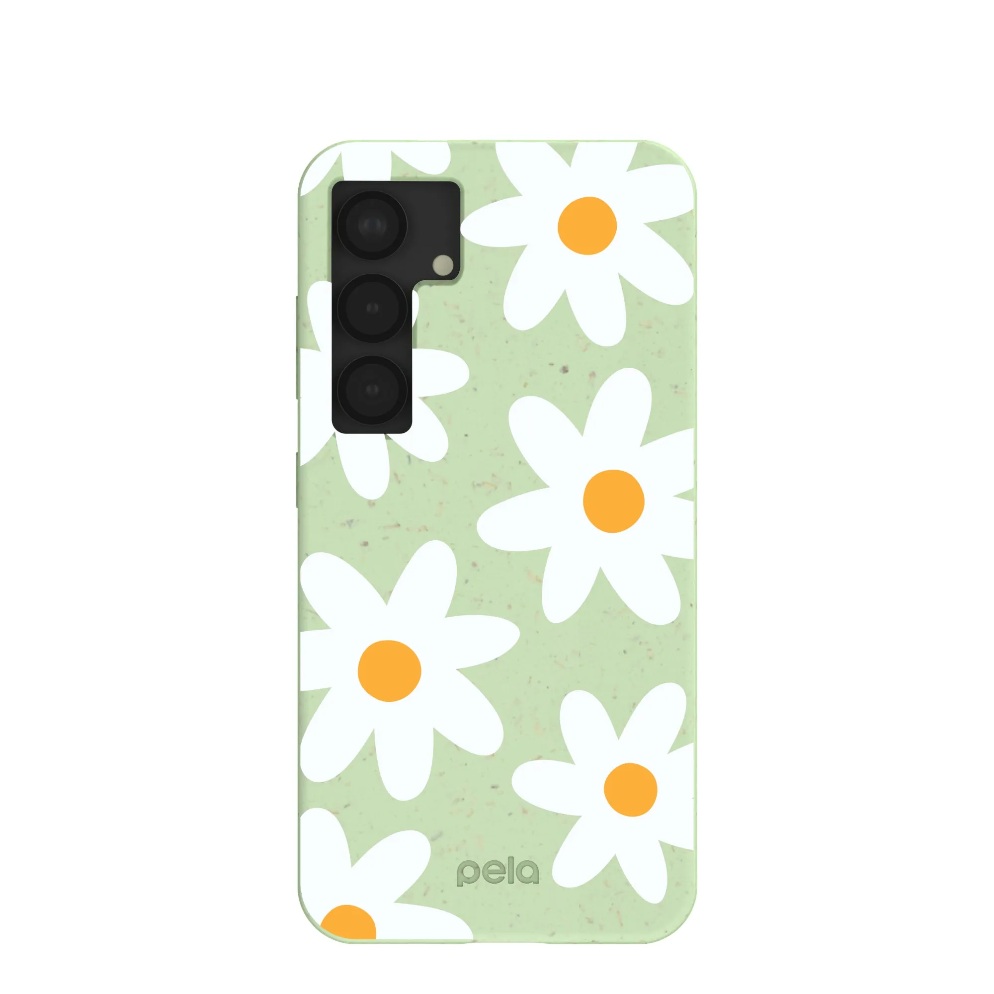 simple design Comfort Fit Edge Sage Green Daisy Samsung Galaxy S25 Case