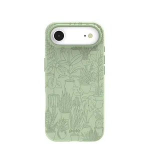 Rugged Pattern Texture Sage Green Green Oasis iPhone Air Case