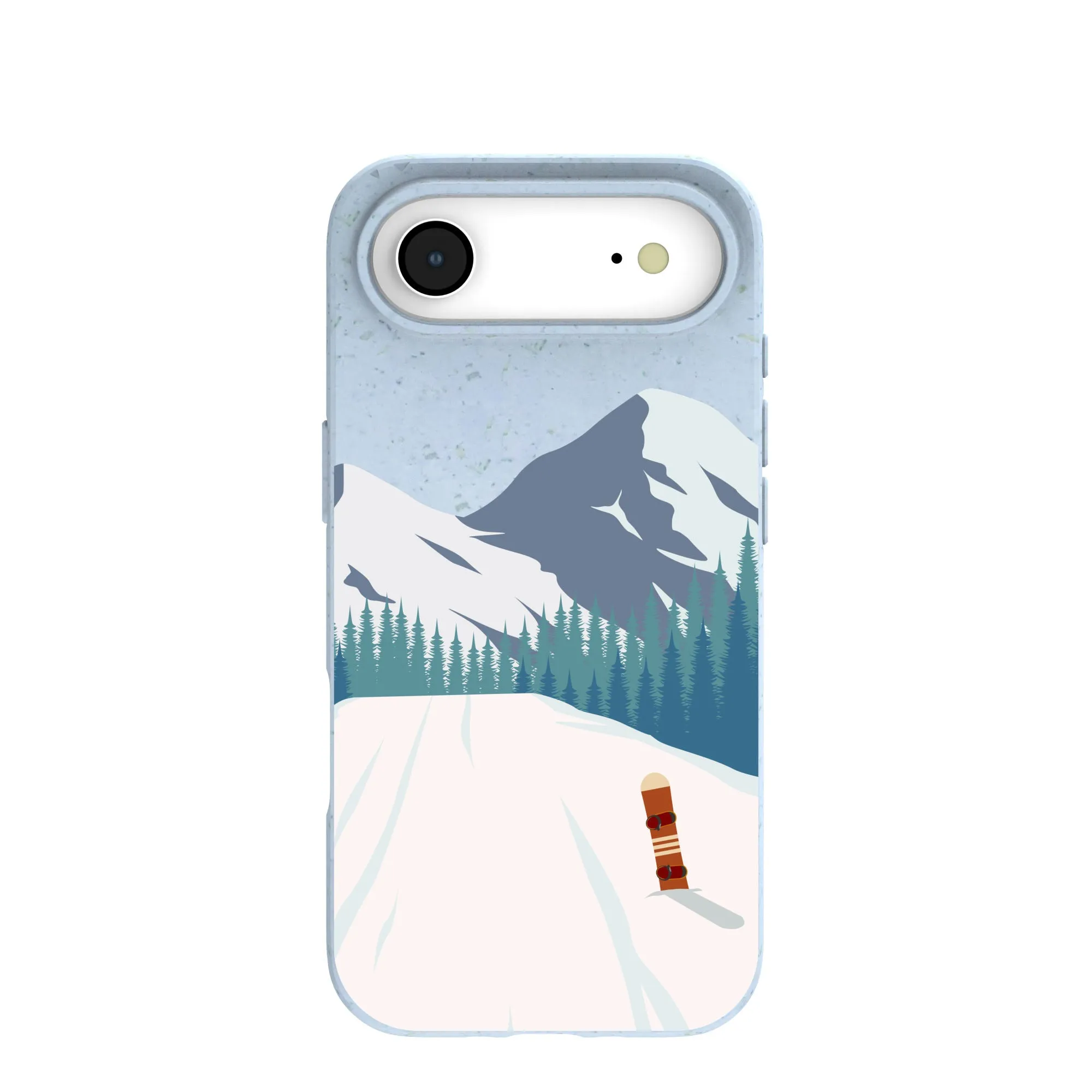 Powder Blue Shredding Peaks iPhone Air Case Elegant Layer Texture Rugged Protection