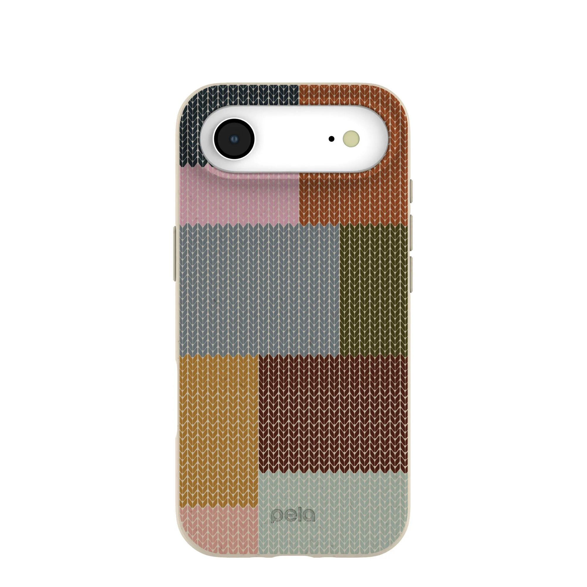 Screen Bumper Student Friendly London Fog Knitted Patchwork iPhone Air Case
