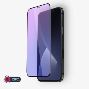 NanoArmour for 12 Pro Max Anti-Blue light Screen Protector Antimicrobial Edge-to-Edge Scratch Guard Coating unbreakable glass film