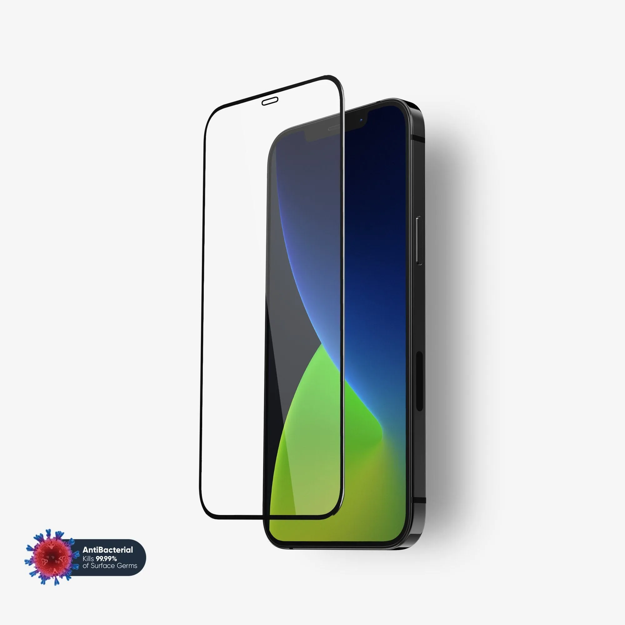 NanoArmour for iPhone 12 mini Screen Protector Antimicrobial Edge-to-Edge Ultra Smooth Touch