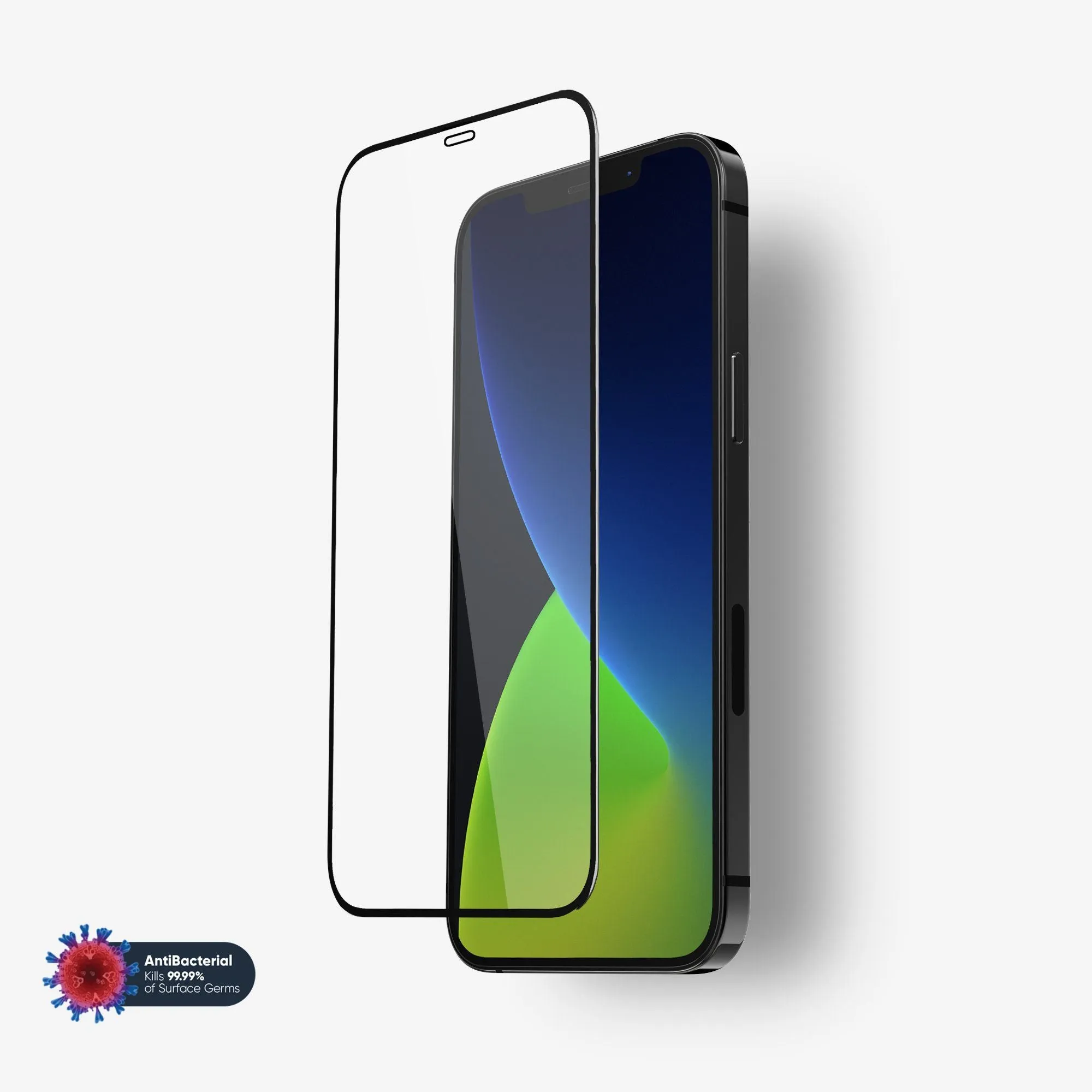 daily protection cover Screen Armor Ultra Max Plus NanoArmour for iPhone 12 Screen Protector Antimicrobial Edge-to-Edge