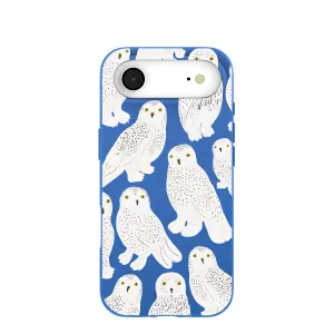 Electric Blue Snowy Owls iPhone Air Case Stylish Shape