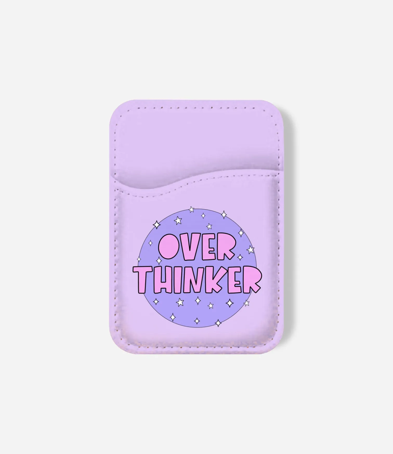 Overthinker Phone Wallet Slimline Magnetic Holder Weekend Essentials Wallet
