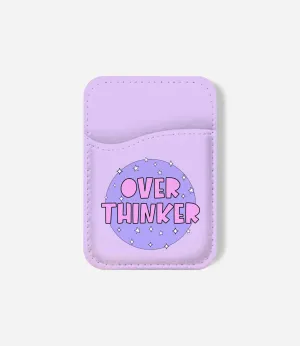 Overthinker Phone Wallet Slimline Magnetic Holder Weekend Essentials Wallet